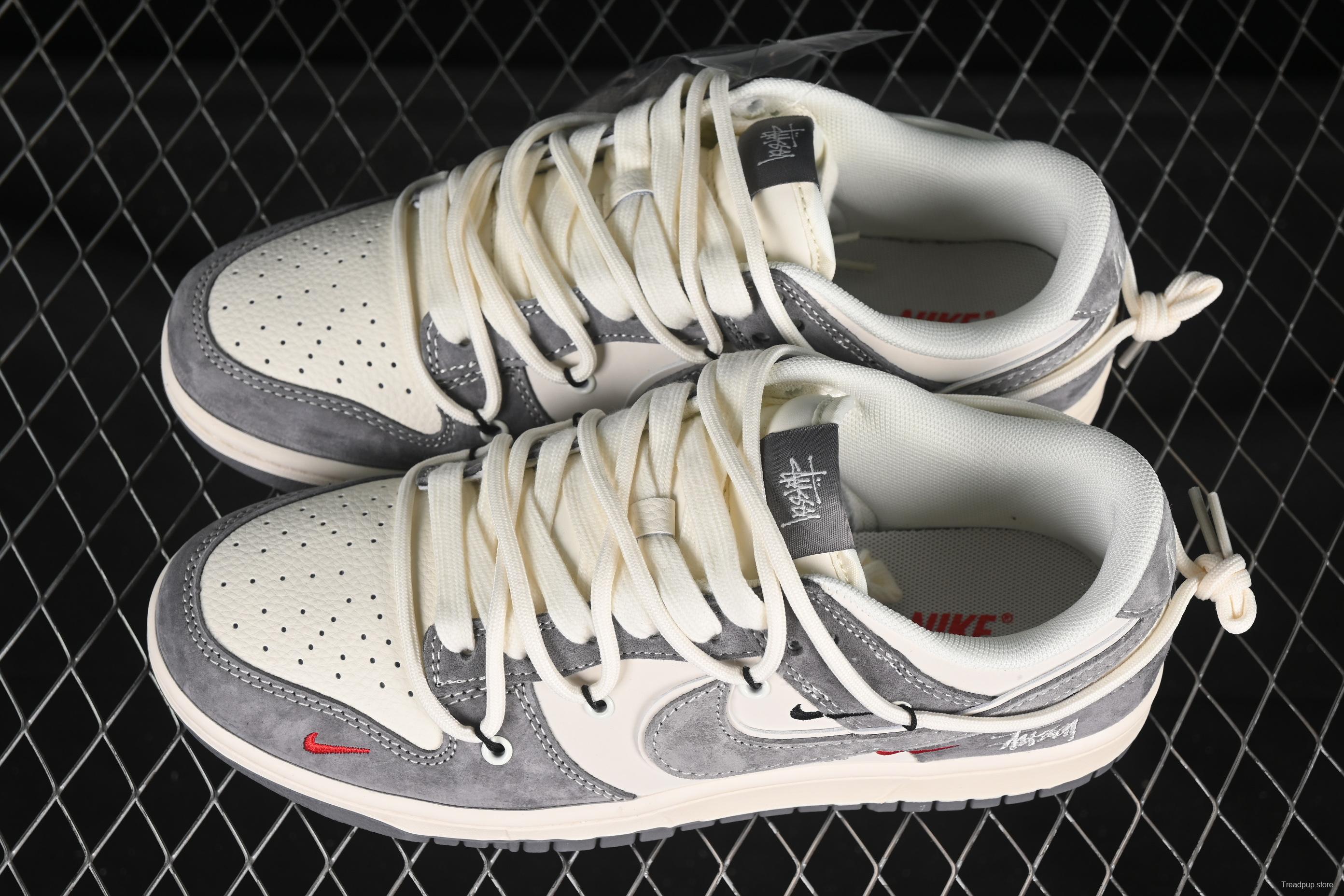 Nike SB Dunk Low Stussy Collaboration Anniversary Custom Low-Top Casual Skate Shoes - YX5066-328