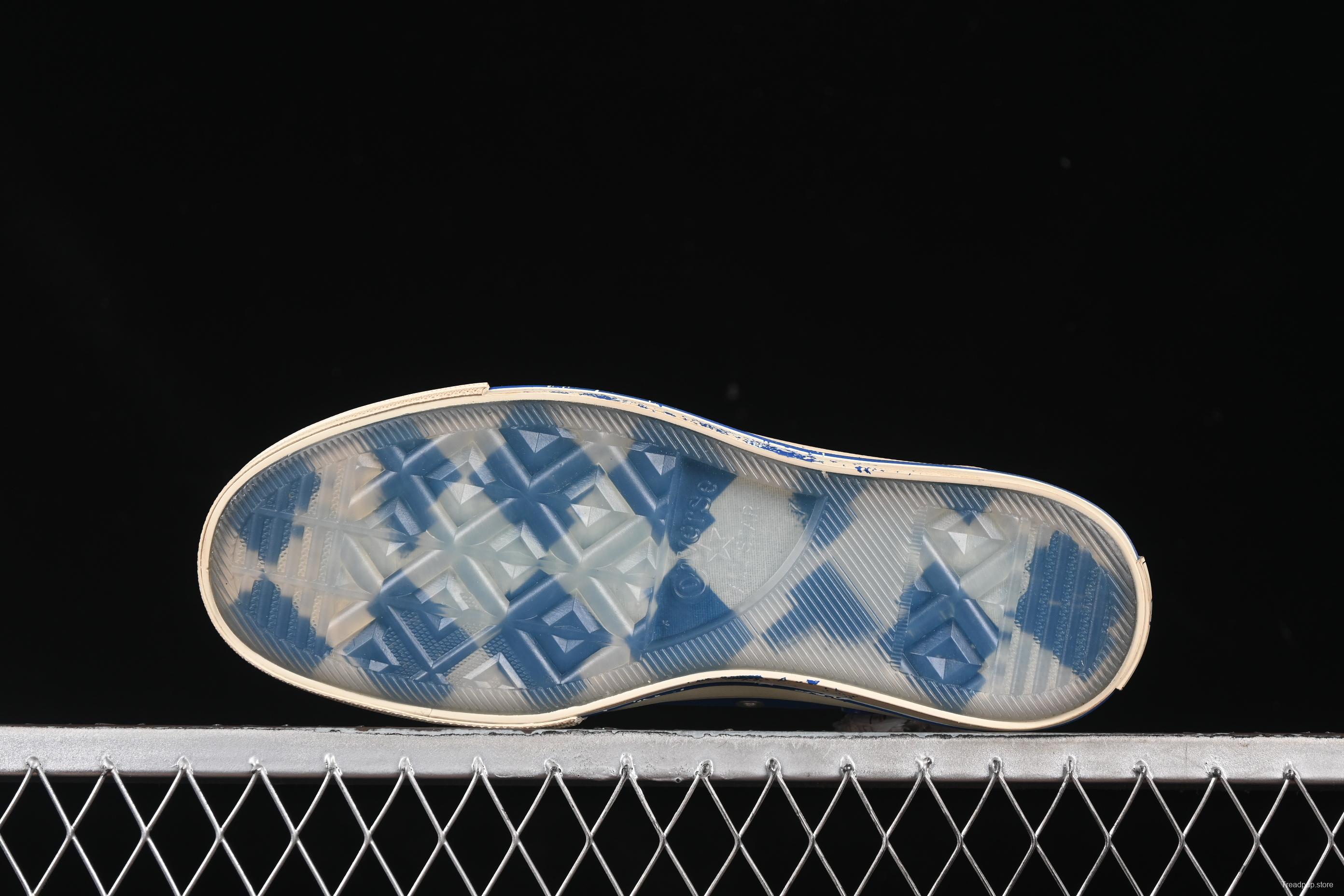 Ader Error x Converse Low Top Casual Canvas Sneakers with Special Pattern Print and Transparent Sole - A05352C