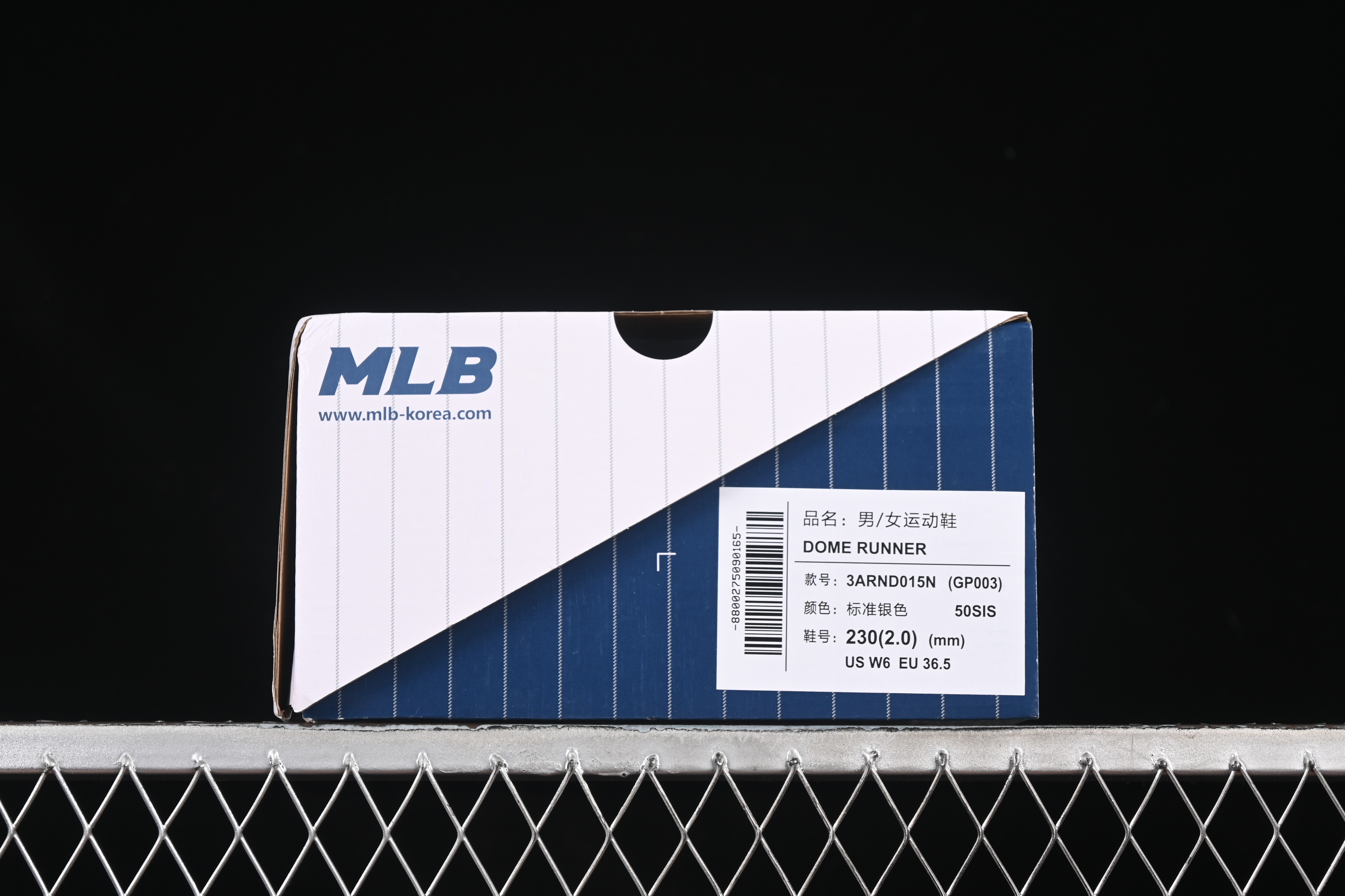 New York Yankees MLB Dome Runner Thick-Sole Hollow-Out Height-Increasing Casual Running Shoes - 3ARND015N50SIS