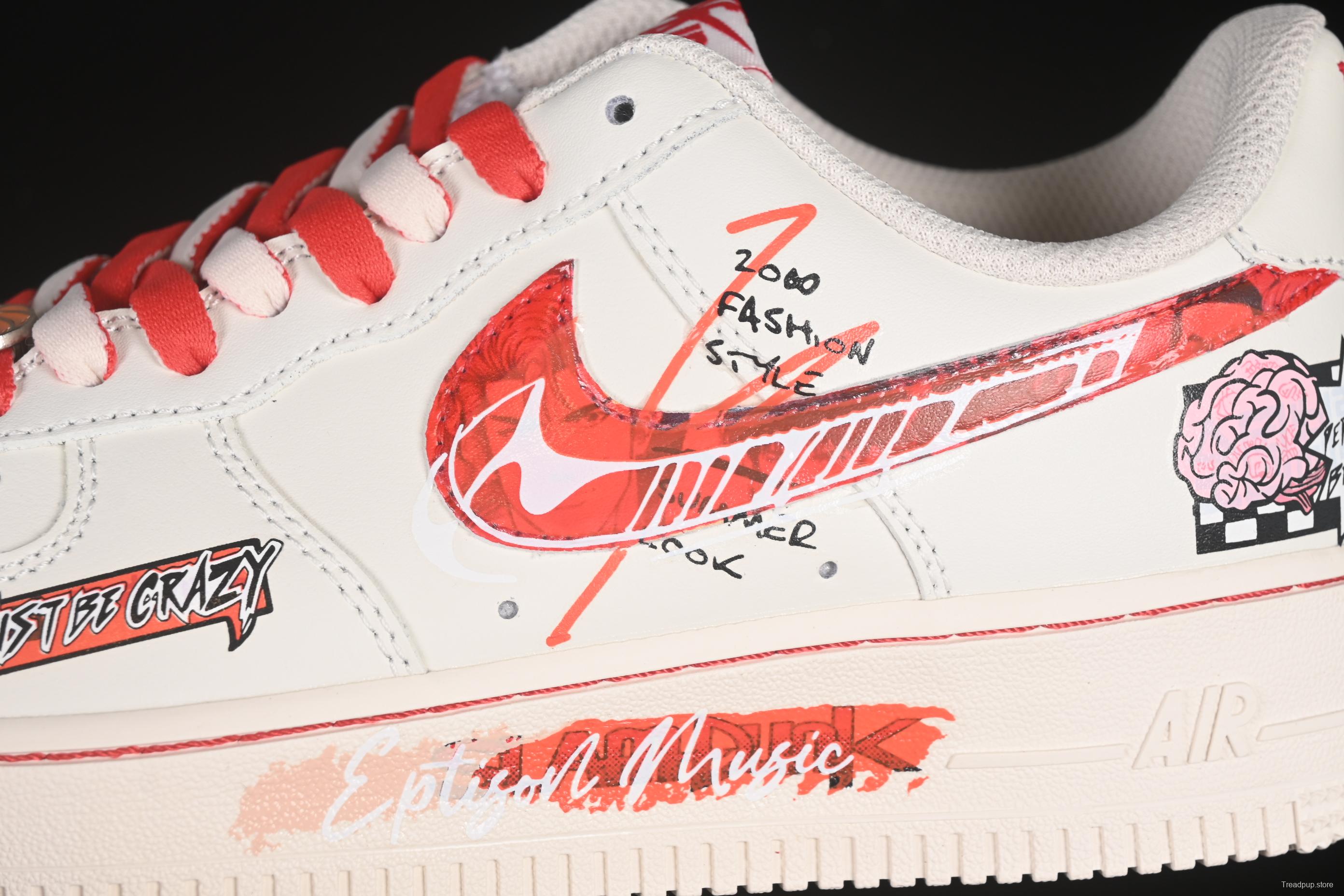Nike Air Force 1'07 Low "Love Brain" 520 Series Limited Casual Sneakers - SD2023-024