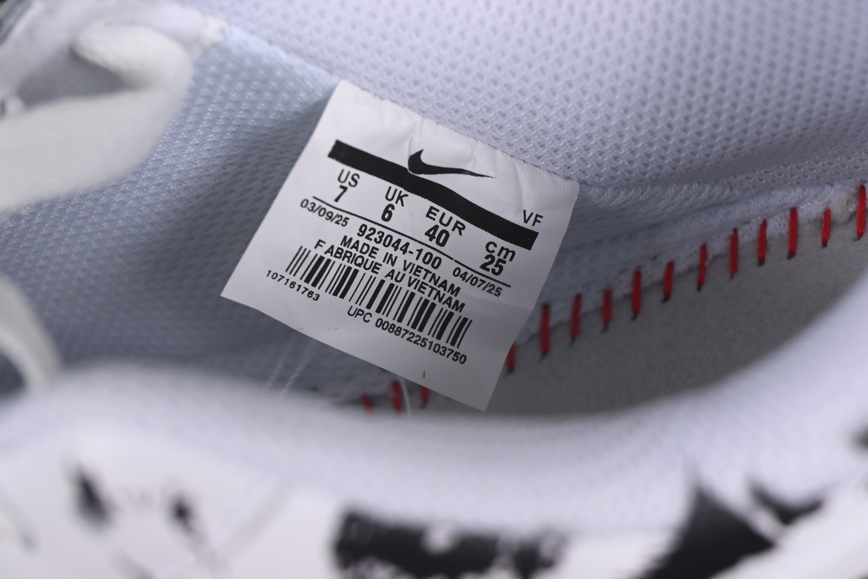 Nike Air Force 1 Low '07 Comme des Garcons Shirt Supreme Collaboration Casual Sneakers - 923044-100