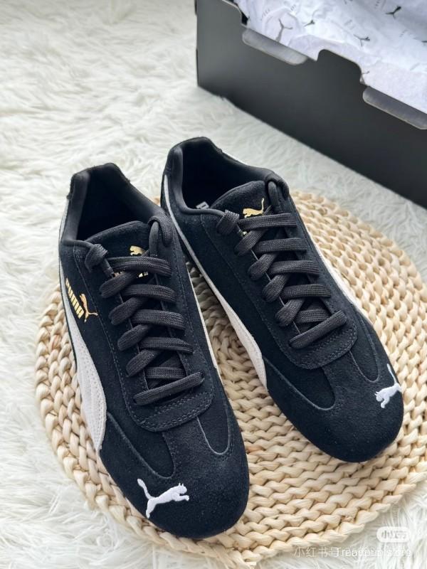 2025 Men Puma Black White Suede Sneakers KFY00260