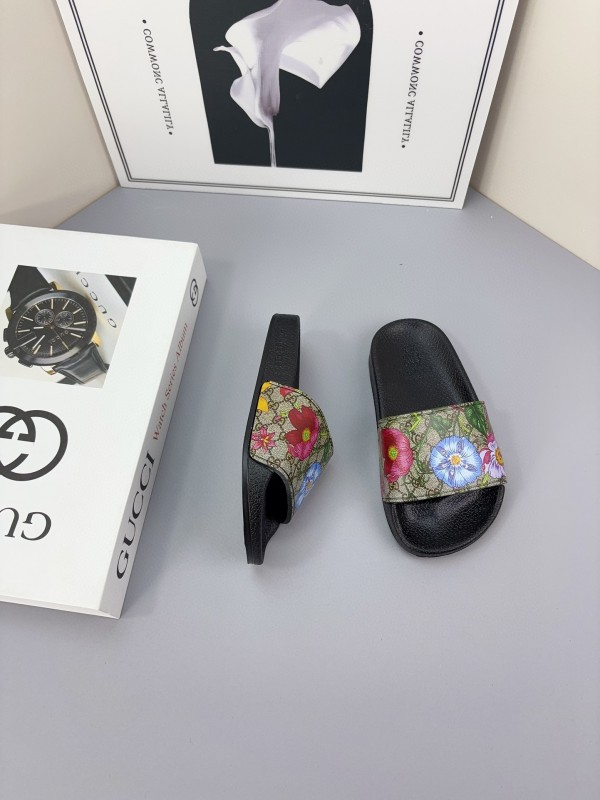 2025 Slippers Gucci Multicolor Canvas Slippers