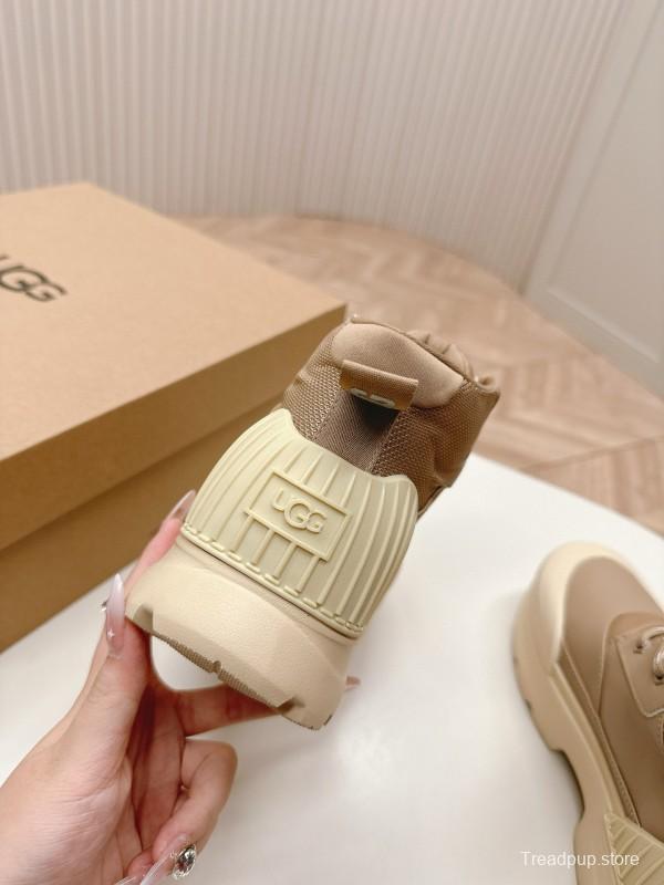 2024 Women UGG beige mesh leather Hiking Boot MJ00320