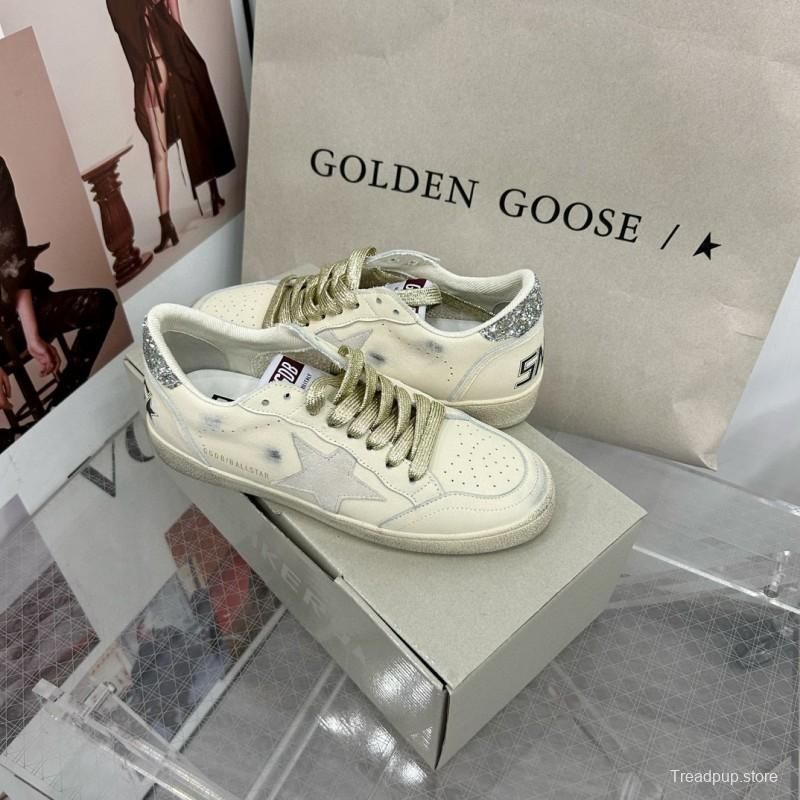 2024 Unisex GGDB White Grey Leather Suede Sneakers MJ00260