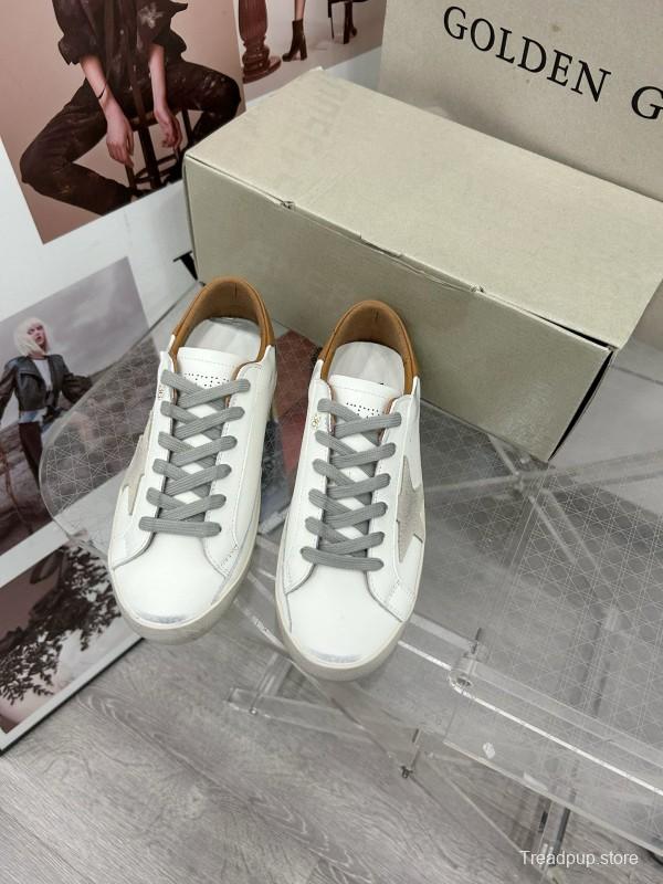 2025 Unisex GGDB White Brown Leather Sneaker MJ00260