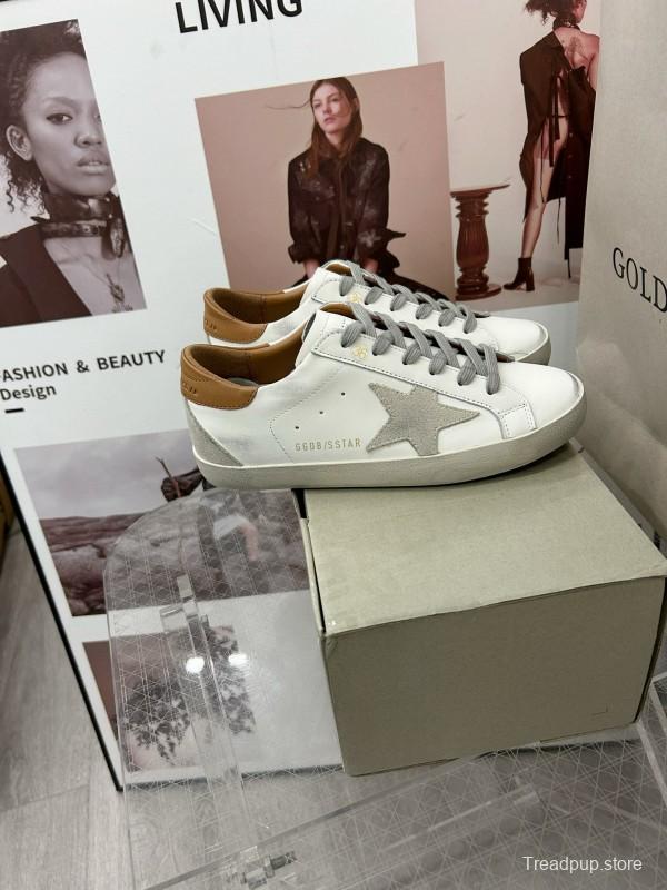 2025 Unisex GGDB White Brown Leather Sneaker MJ00260