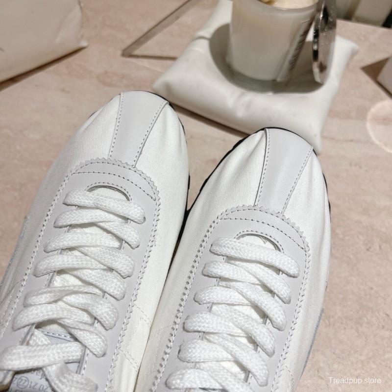 2025 Women MM6 White Leather Sneakers