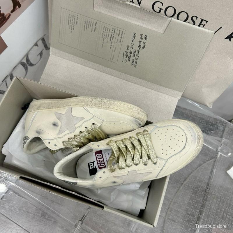 2024 Unisex GGDB White Grey Leather Suede Sneakers MJ00260