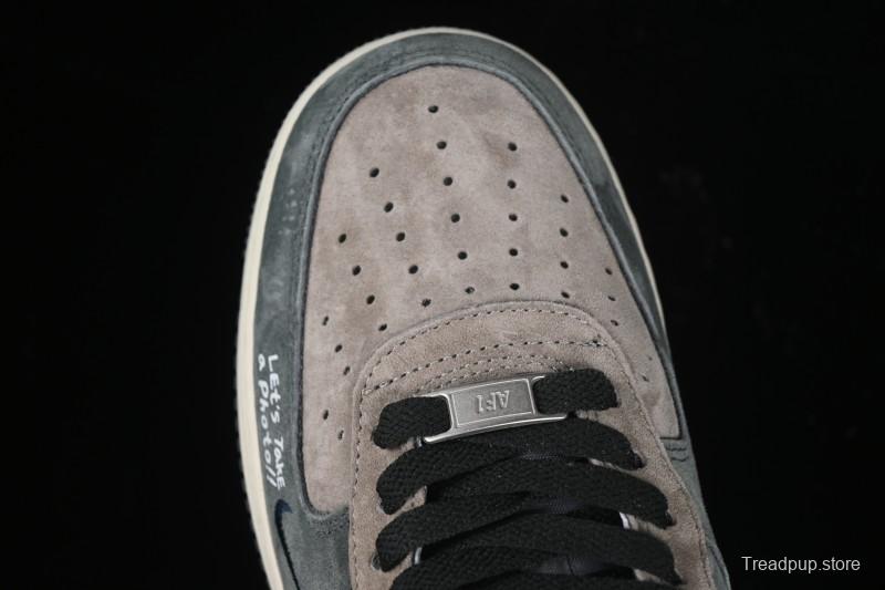 Nike Air Force 1'07 Low Grey Faced Prince Casual Sneakers - YD2452-808