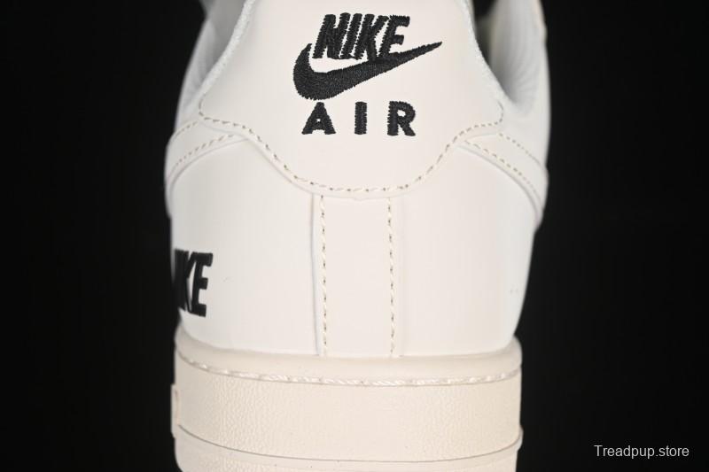 Nike Air Force 1'07 Low Casual Sneakers with Triple Black Swoosh - XX3168-183