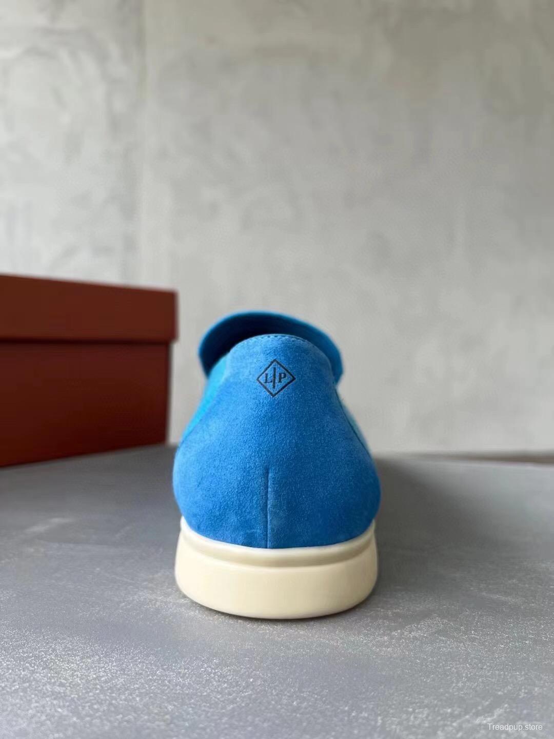 2025 Unisex Le Parmentier Blue Wool Blend Loafers AS00280