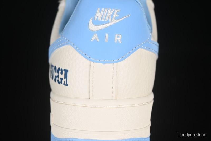 Nike Air Force 1 '07 Low Gucci Collaboration Ice Blue Low-Top Casual Sneakers - DF0188-067