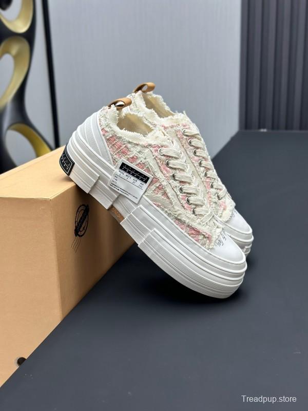 2025 Unisex XVESSEL White Canvas Plimsolls Distressed Design AS00260