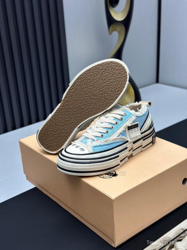 2025 Unisex XVESSEL Light Blue White Canvas Plimsolls Vulcanized AS00240