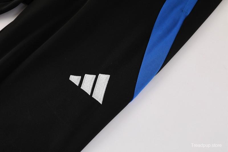 2025 Adidas Light Grey & Black with Leopard Print Pattern Half Zipper Jacket +Long Pants