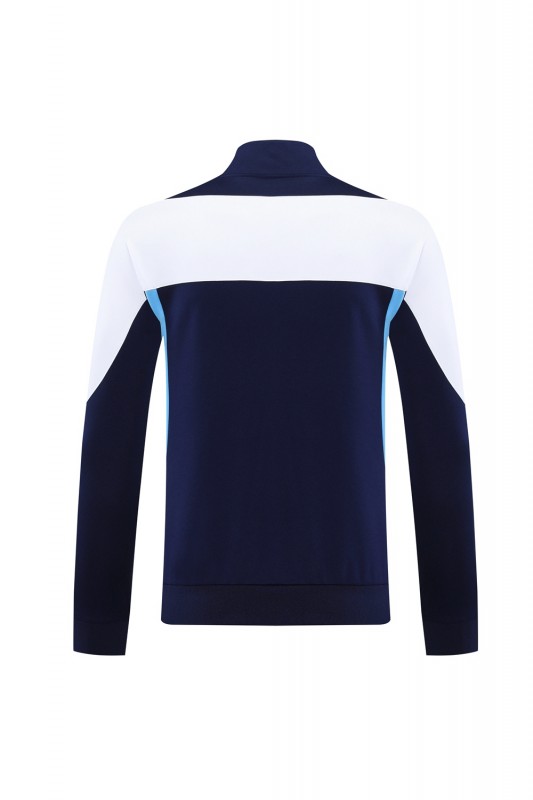 2025 NIKE Light Blue/Navy Full Zipper Jacket +Long Pants
