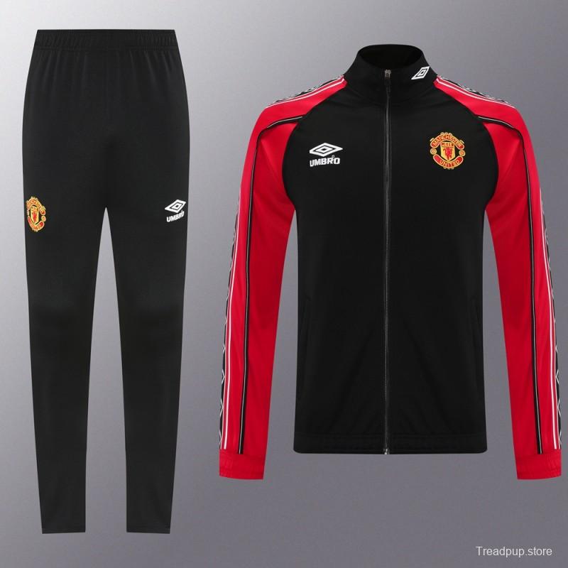 25/26 Manchester United UMBRO Vintage Full Zipper Jacket +Long Pants