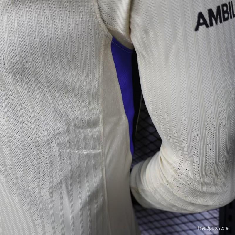 Player Version 25/26 Barcelona  Away Long Sleeve Jersey