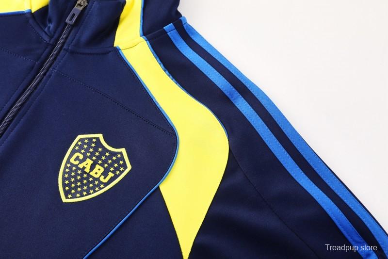 25/26 Boca Juniors Navy Full Zipper Jacket + Long Pants