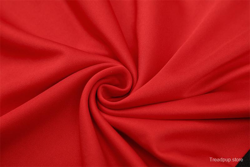 Retro 03/04 AC Milan Red Half Zipper Jacket