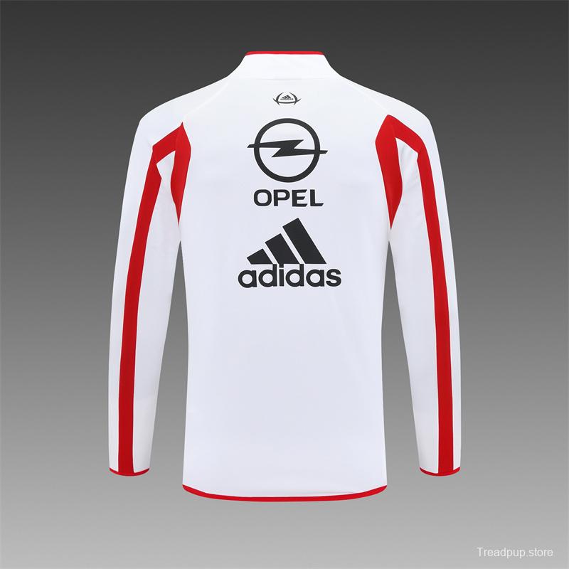 Retro 05/06 AC Milan White Half Zipper Jacket