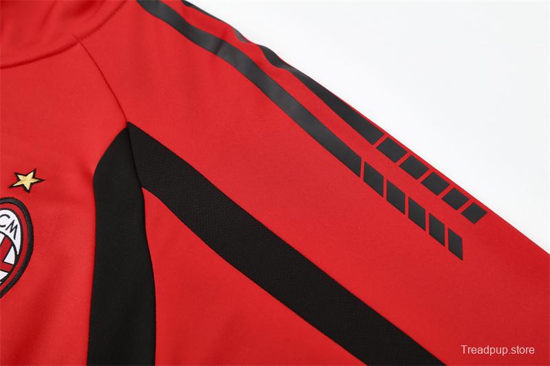 Retro 05/06 AC Milan Red Half Zipper Jacket