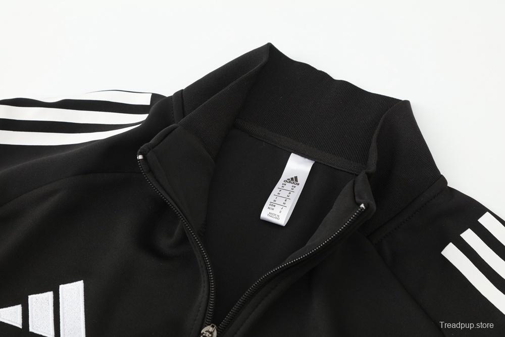 2025 Adidas Black Full Zipper Jacket + Long Pants