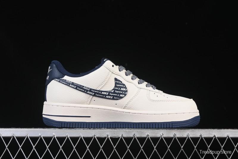 Nike Air Force 1'07 Low Collaboration Beige Camouflage Red Blue Hook Casual Skate Shoes - XD2588-609