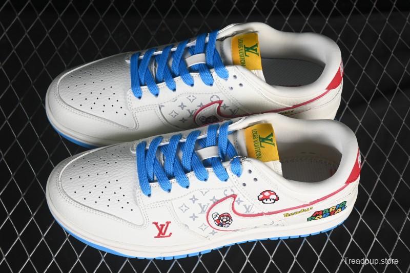Nike SB Dunk Low Mario Triple Collaboration Custom Low-Top Casual Skate Shoes - SC0601-472