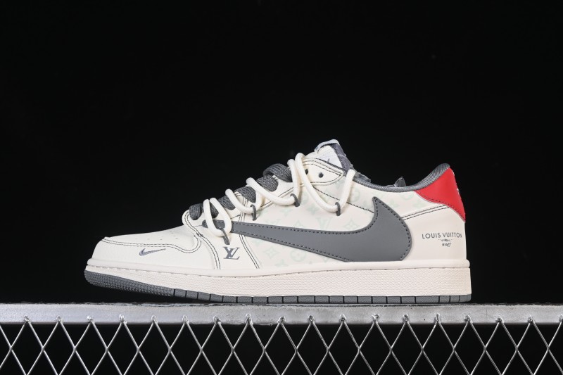 Nike Travis Scott x Fragment Design x Air Jordan 1 Low OG SP AJ1 Low Top Casual Sneakers - HT5088-605