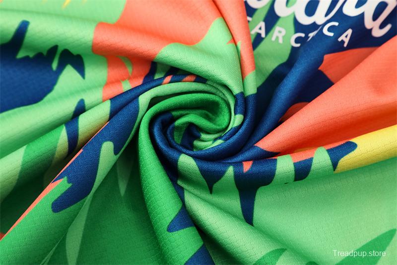 25/26 Brazil Blue Green Camouflage with XS Short Sleeve+Soccer Shorts