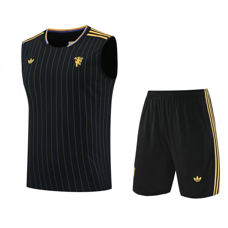 25/26 Manchester United Adidas Original Wine Vest Jersey+Shorts