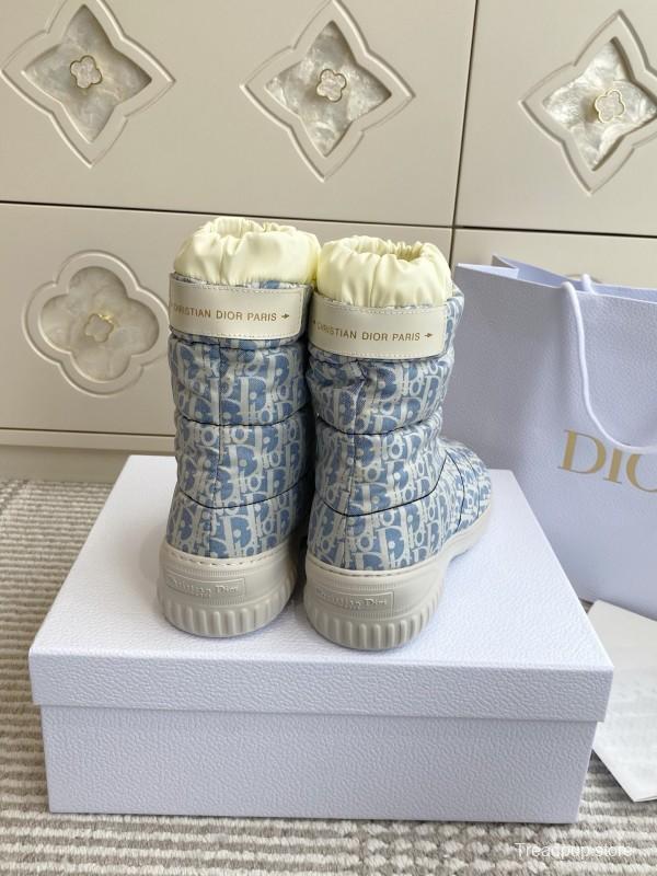 Dior Frost Ankle Boots Wool Platform Snow Boots - KFY00300