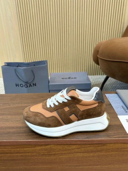 Hogan H-STRIPES Series Couple Thick Sole Dad Shoes Airship Shoes Casual Sports Shoes - AS00350