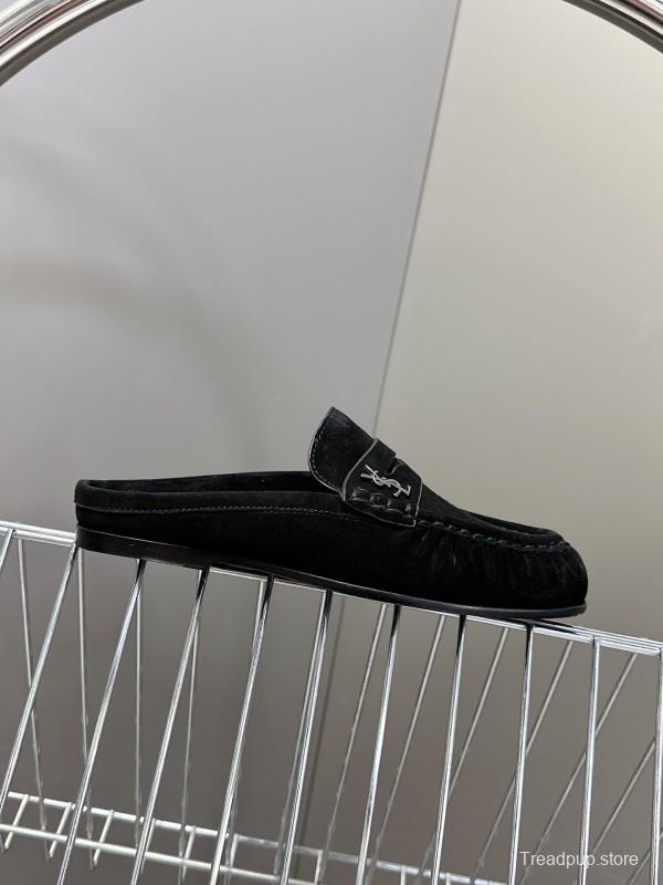 Saint Laurent Classic Loafer Mule Flats - KFY00320