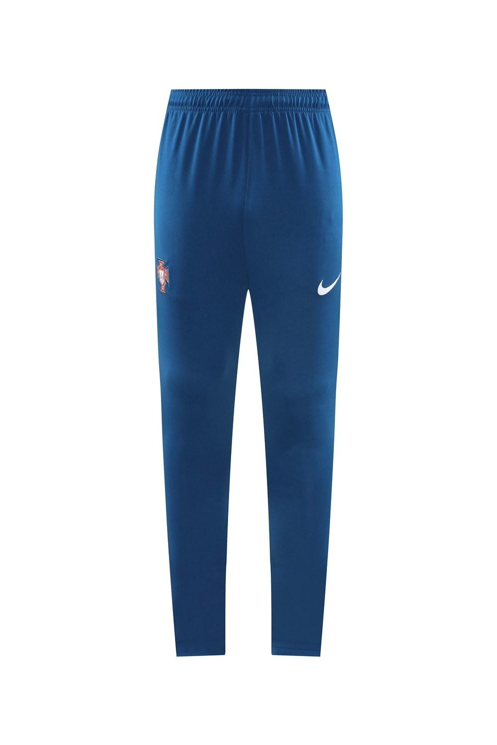 2025 Portugal Royal Blue Half Zipper Jacket+Long Pants
