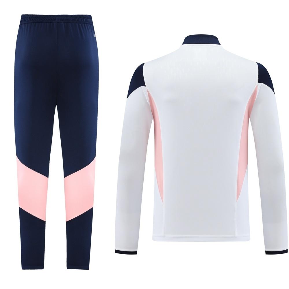 23/24 Ajax White S-2XL Half Zipper Jacket+Long Pants