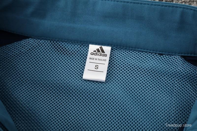 25/26 Arsenal Blue Full Zipper Jacket+Long Pants S-3XL