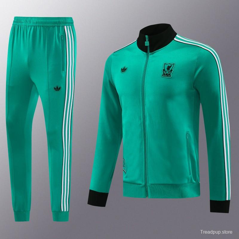 25/26 Liverpool Green Full Zipper Jacket +Long Pants