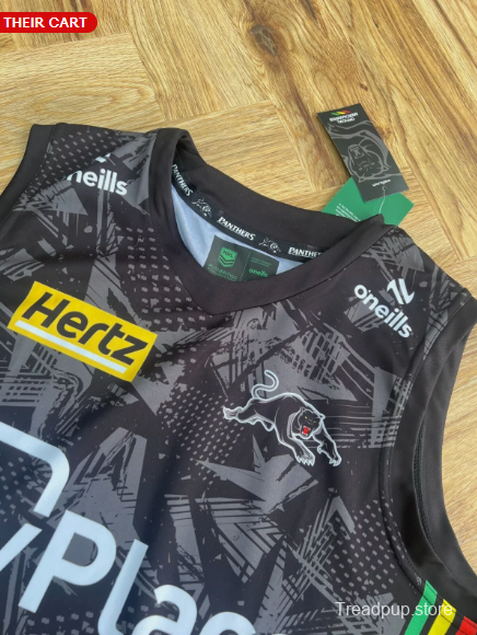 24/25 Penrith Panthers Black with Indigenous Design Singlet