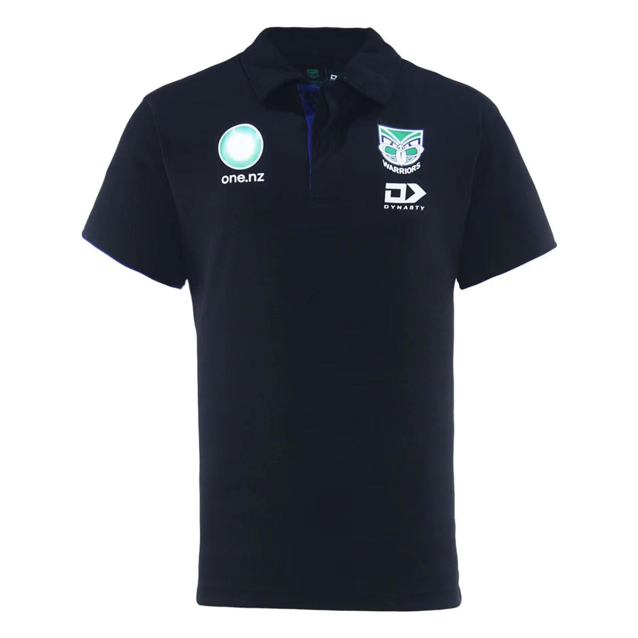 25/26 New Zealand Warriors Black Polo Shirt