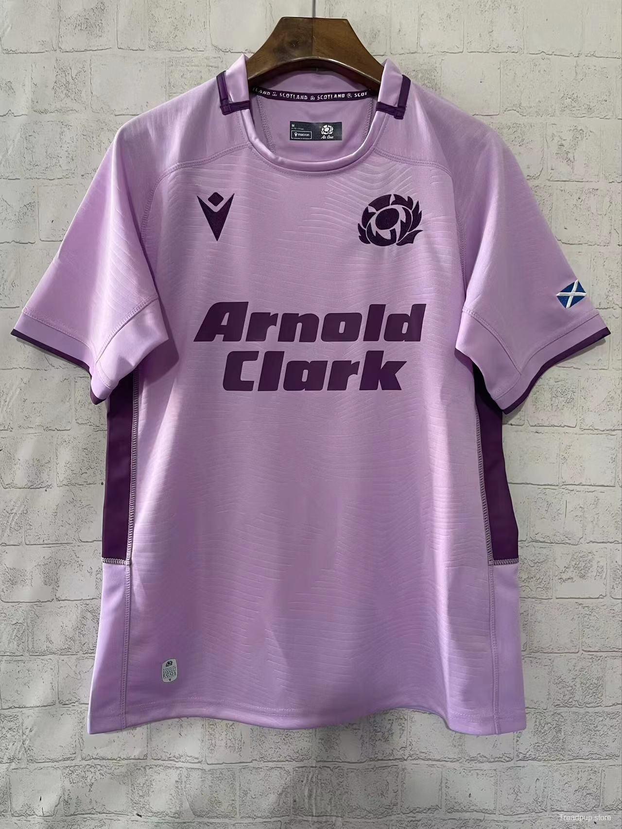 2026 Scotland Pink with Purple Trim Jersey