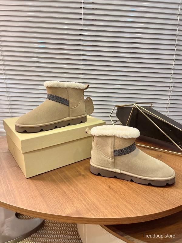 Brunello Cucinelli Winter New Snow Boots Sheepskin Buns Boots - AS00350