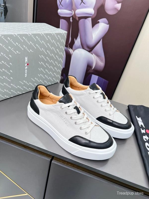 Kiton Spring Summer 2025 Lace-Up Old Money Style Casual Men's Shoes - KFY00320
