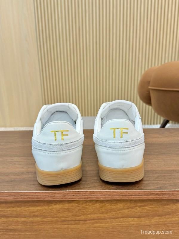 Tom Ford 2025 SS Casual Sneakers with Classic Color Blocking and Imported Leather Insole - AS00350