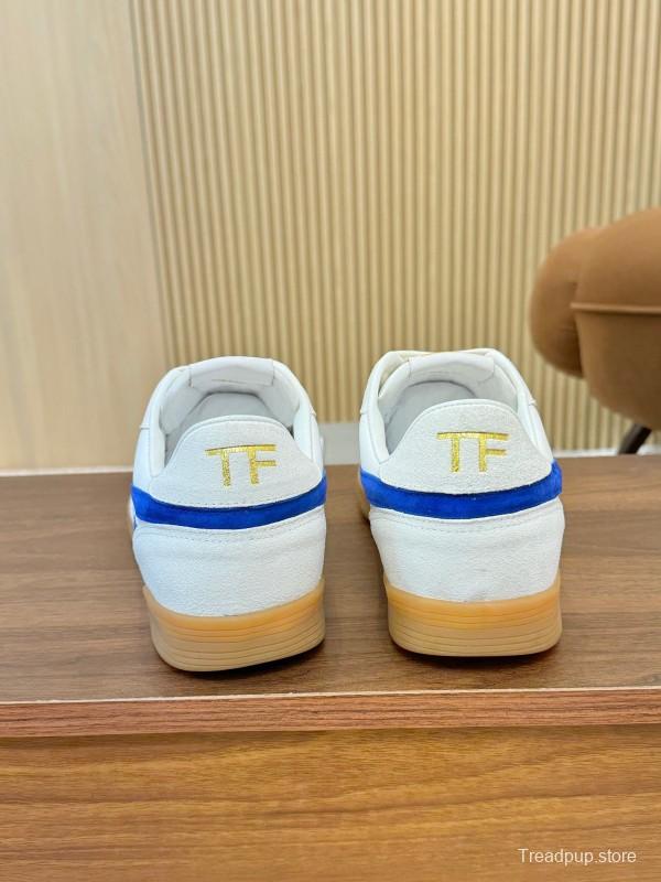 Tom Ford 2025 SS Casual Shoes with Classic Color Blocking and Imported Leather Insole - AS00350
