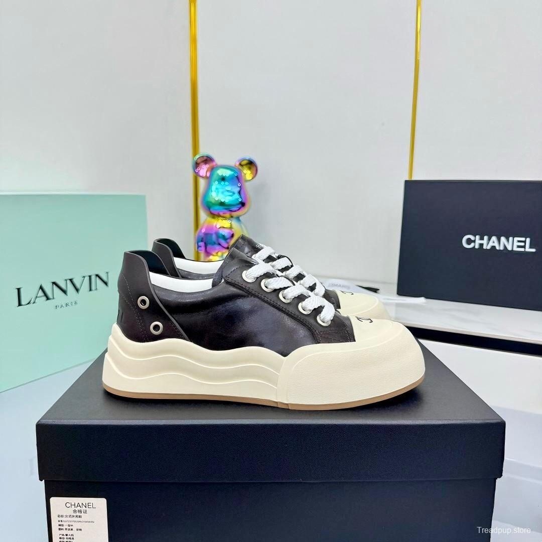 Chanel 2025 SS Panda Loafers Bread Shoes Original Calfskin - LY00320