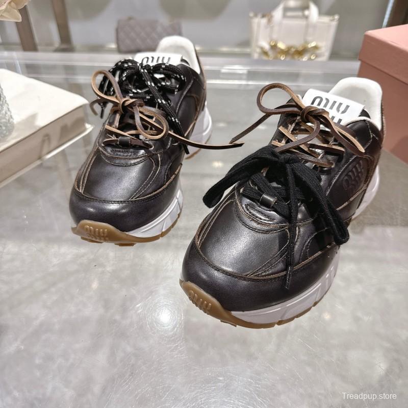 Miu Miu 2025 SS Dad Shoes Retro Style Athletic Sneakers - KFY00300/KFY00320