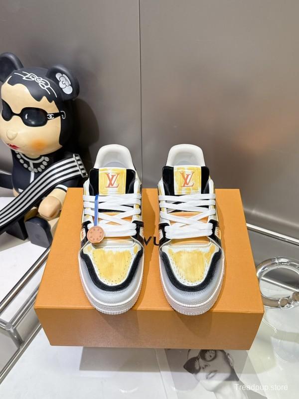 Louis Vuitton Trainer Basketball Series Crackle Glaze Process Sneakers - LY00490